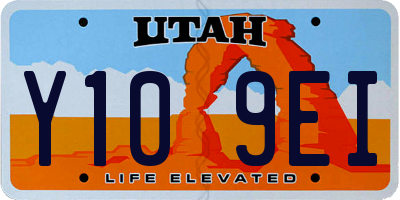 UT license plate Y109EI
