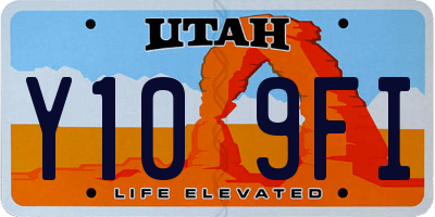 UT license plate Y109FI