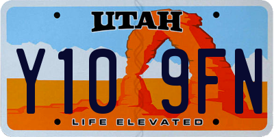 UT license plate Y109FN