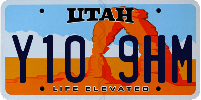 UT license plate Y109HM