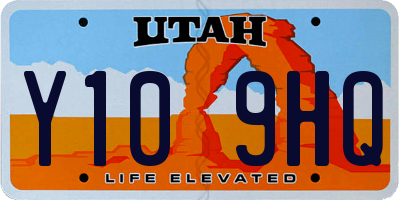 UT license plate Y109HQ
