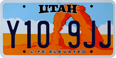 UT license plate Y109JJ