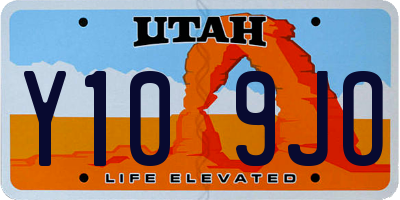 UT license plate Y109JO