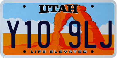 UT license plate Y109LJ