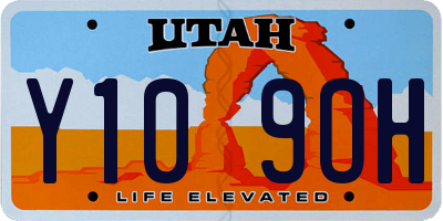 UT license plate Y109OH