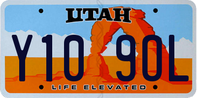 UT license plate Y109OL