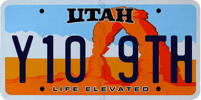 UT license plate Y109TH