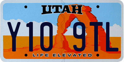 UT license plate Y109TL