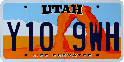 UT license plate Y109WH