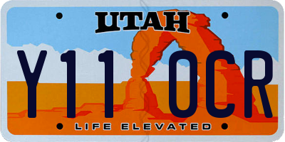 UT license plate Y110CR