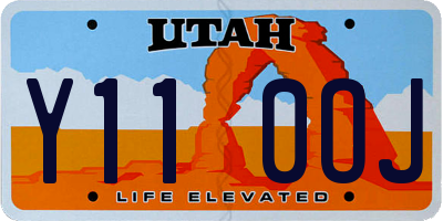 UT license plate Y110OJ