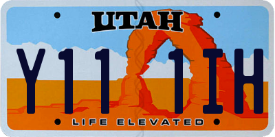UT license plate Y111IH