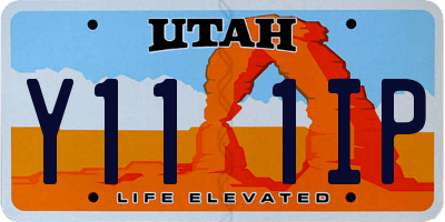 UT license plate Y111IP