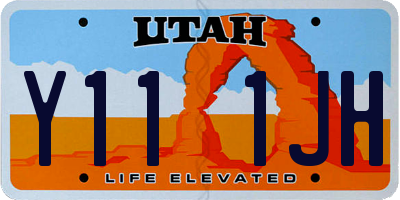 UT license plate Y111JH