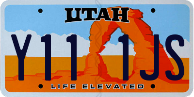 UT license plate Y111JS