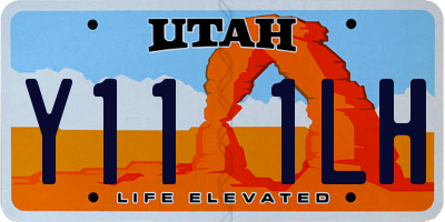 UT license plate Y111LH