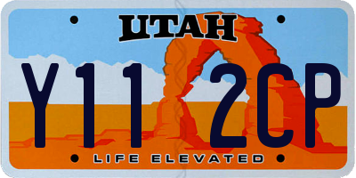 UT license plate Y112CP