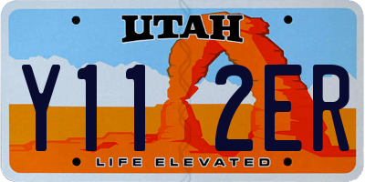 UT license plate Y112ER