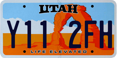 UT license plate Y112FH