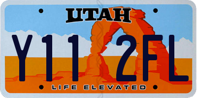 UT license plate Y112FL