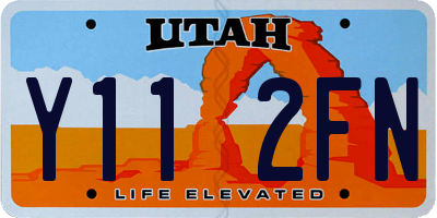 UT license plate Y112FN