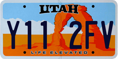 UT license plate Y112FV