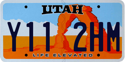 UT license plate Y112HM