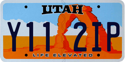UT license plate Y112IP