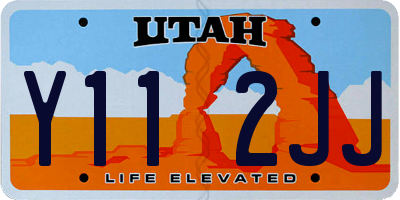 UT license plate Y112JJ