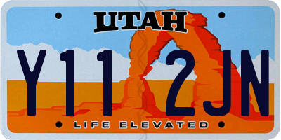 UT license plate Y112JN