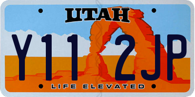 UT license plate Y112JP