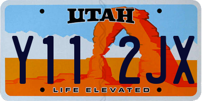 UT license plate Y112JX