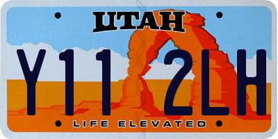 UT license plate Y112LH