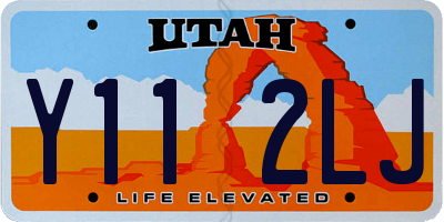 UT license plate Y112LJ