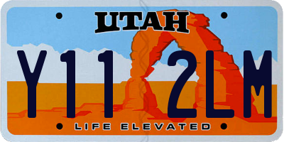 UT license plate Y112LM