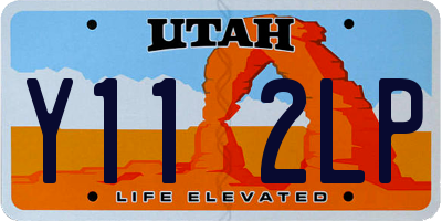 UT license plate Y112LP