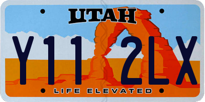 UT license plate Y112LX