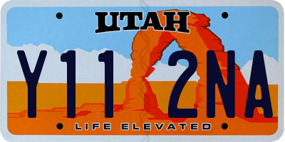 UT license plate Y112NA