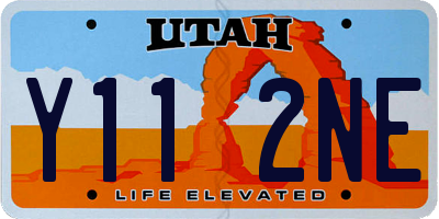 UT license plate Y112NE