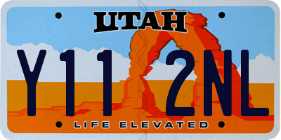 UT license plate Y112NL