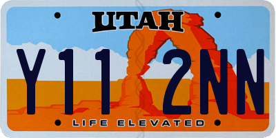 UT license plate Y112NN