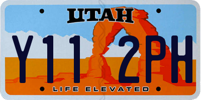 UT license plate Y112PH