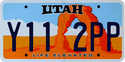 UT license plate Y112PP