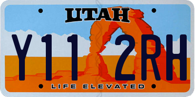 UT license plate Y112RH