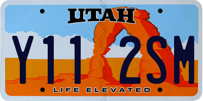 UT license plate Y112SM