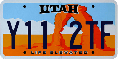 UT license plate Y112TF