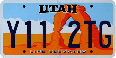 UT license plate Y112TG