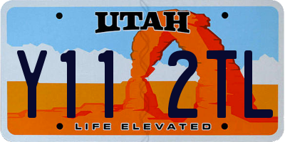 UT license plate Y112TL