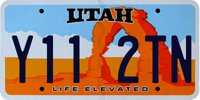 UT license plate Y112TN