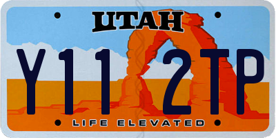UT license plate Y112TP